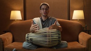 Мриданга, первый ритм, открытый удар, хлопок 